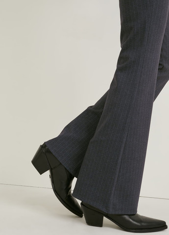 Темно-серые кэжуал демисезонные клеш брюки C&A