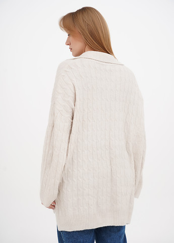 Светло-бежевый зимний свитер H&M