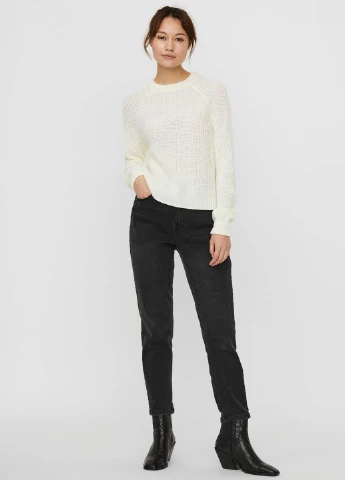 Молочний демісезонний светр Vero Moda