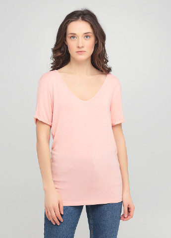 Светло-розовая летняя футболка Asos