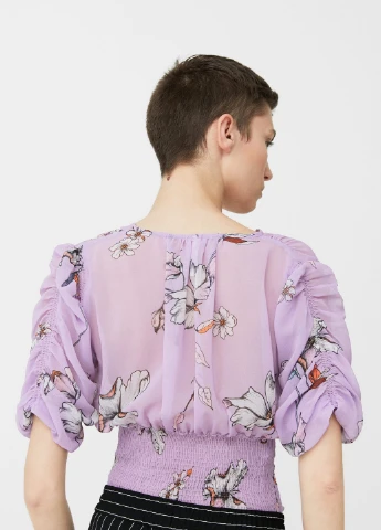 Фиолетовая блуза Mango