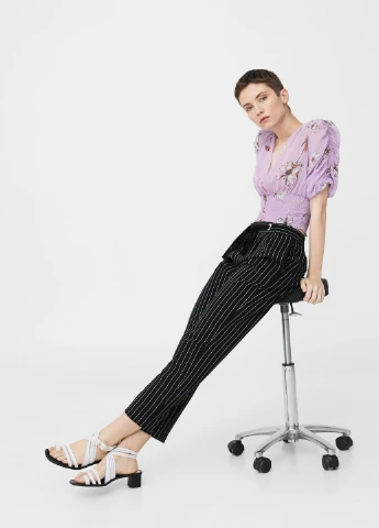Фиолетовая блуза Mango