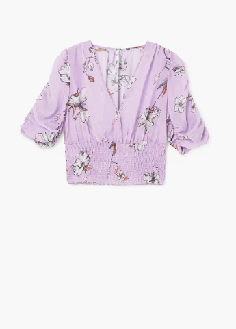 Фиолетовая блуза Mango
