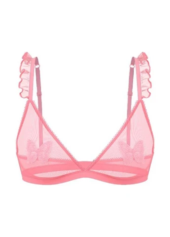 Розовый демисезонный комплект (бюстгальтер, трусики) Victoria's Secret