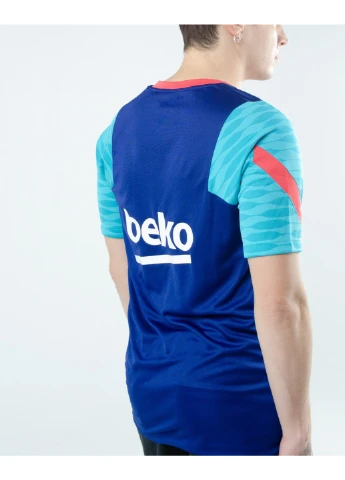 Синяя футболка fcb m nk brt strk top ss Nike