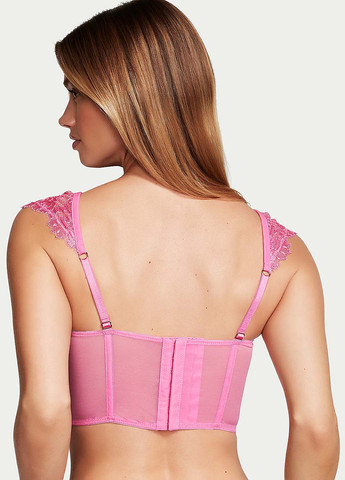 Розовый демисезонный комплект (корсет, трусики) Victoria's Secret