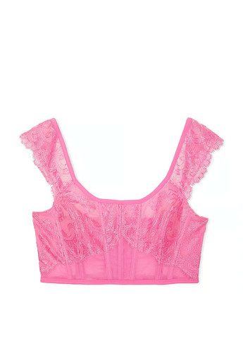 Розовый демисезонный комплект (корсет, трусики) Victoria's Secret