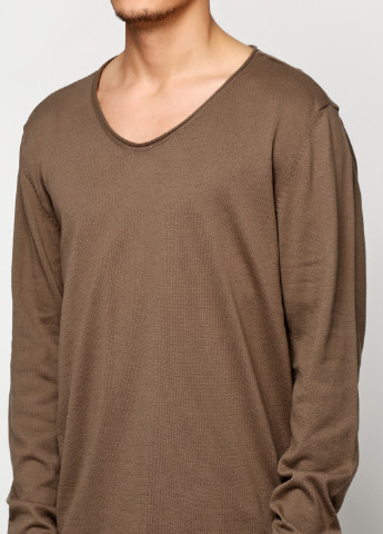 Коричневый демисезонный пуловер пуловер Tom Tailor