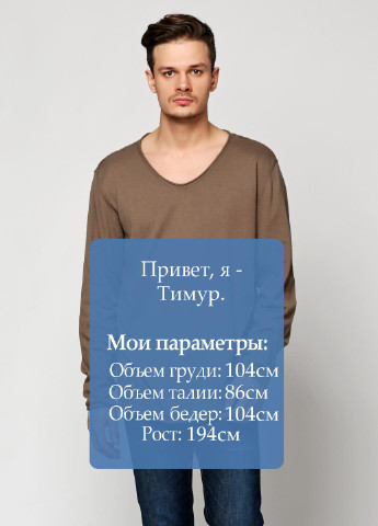 Коричневый демисезонный пуловер пуловер Tom Tailor