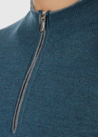 Зелений демісезонний джемпер чоловічий Arber Zipper-neck FF N-AVT-49