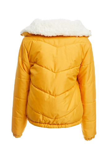Желтая зимняя куртка DeFacto