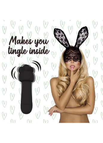 Мини-вибратор Mister Bunny Black с двумя насадками FeelzToys (254152078)