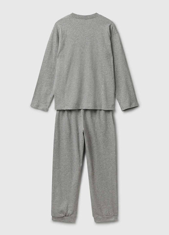 Сіра всесезон піжама (лонгслів, брюки) United Colors of Benetton