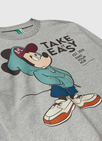 Сіра всесезон піжама (лонгслів, брюки) United Colors of Benetton