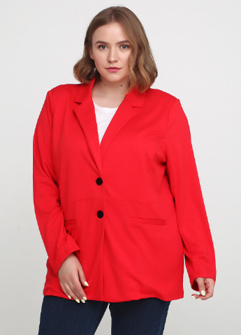 Красный женский жакет Adia Fashion однотонный - демисезонный