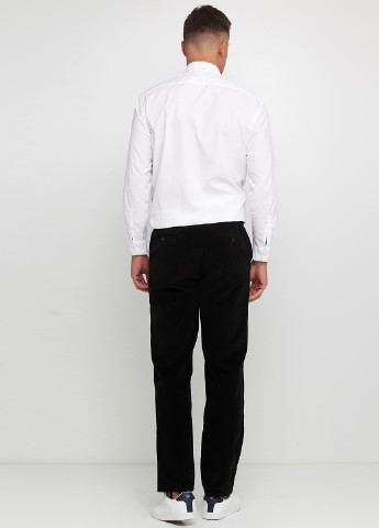 Черные кэжуал демисезонные прямые брюки Emilio Corali