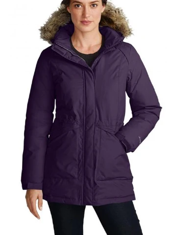 Фиолетовый зимний Пуховик Eddie Bauer