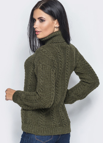 Темно-зеленый демисезонный свитер Larionoff