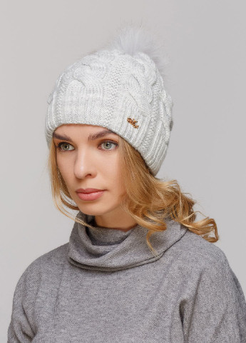 Зимняя теплая женская шапка на флисовой подкладке 550658 Merlini (249643062)
