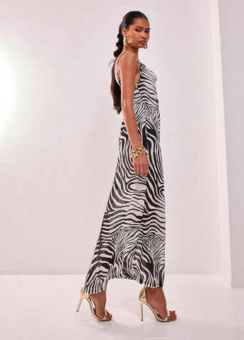 Чорно-білий кежуал сукня сукня-комбінація SHEIN зебра