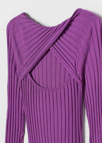 Фіолетова кежуал сукня H&M однотонна