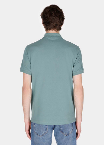 Мятная футболка-поло для мужчин Colin's однотонная