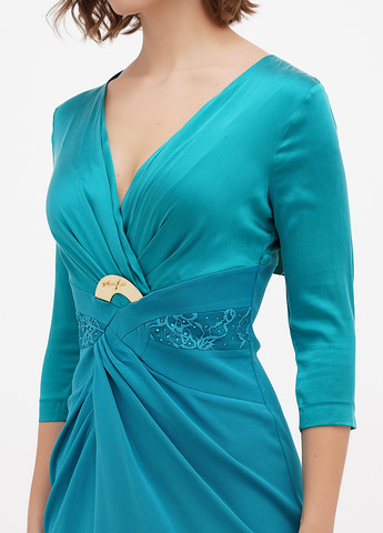 Морської хвилі кежуал сукня Sassofono однотонна