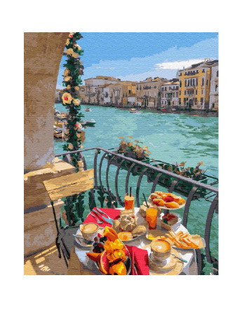 Картина за номерами Сніданок у Венеції, 40х50 см Brushme (150530253)