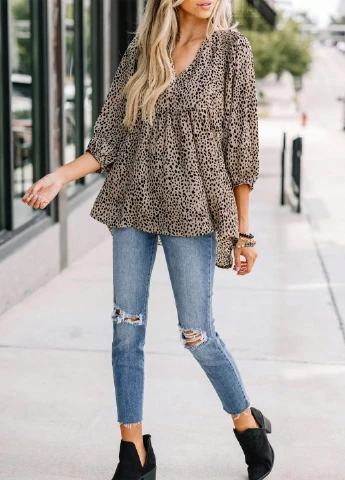 Бежева блуза SHEIN