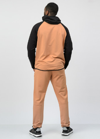 Персиковий демісезонний костюм (толстовка, брюки) брючний SA-sport