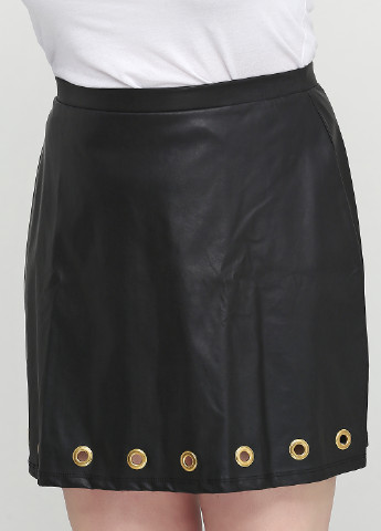 Черная кэжуал однотонная юбка Simply Be