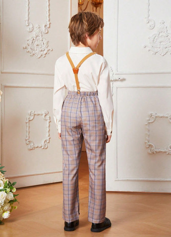 Білий демісезонний костюм (сорочка, штани) брючний SHEIN