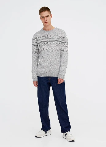 Светло-серый демисезонный джемпер джемпер Pull & Bear