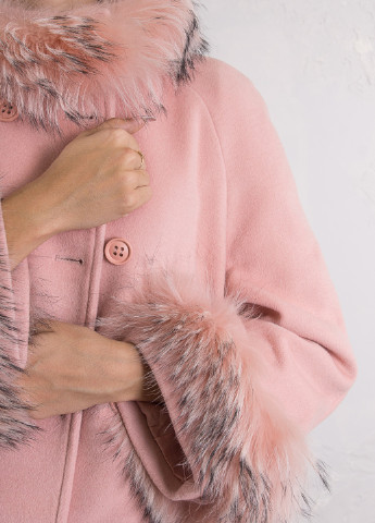 Розовое демисезонное Пальто двубортное Only