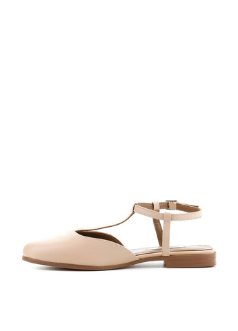 Le'BERDES Туфлі т-страп бежевий з натуральна шкіра, україна — літо (294097566)