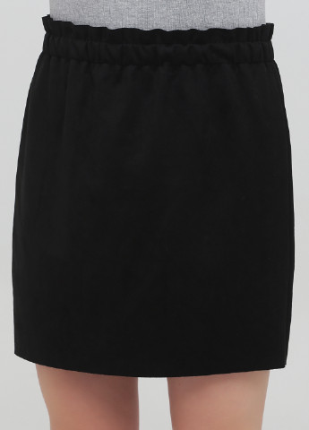 Черная кэжуал однотонная юбка Jennyfer