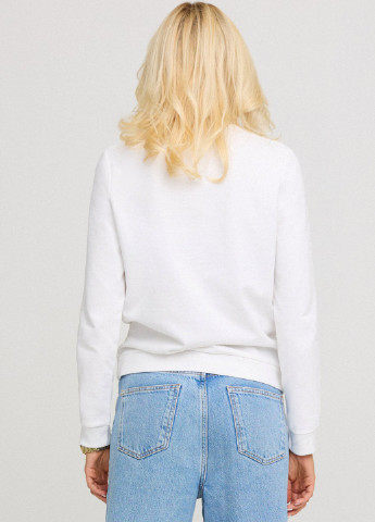 Білий світшот жіночій basic /no flis/ YAPPI (254658794)