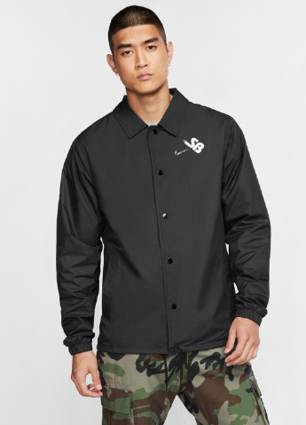 Чорна демісезонна куртка Nike M NK SB SSNL COACHES JACKET