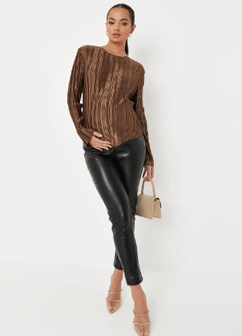 Коричневая блуза Missguided