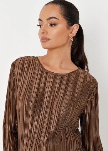 Коричневая блуза Missguided