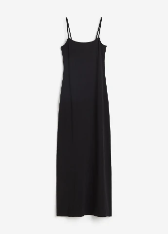 Черное кэжуал платье H&M однотонное