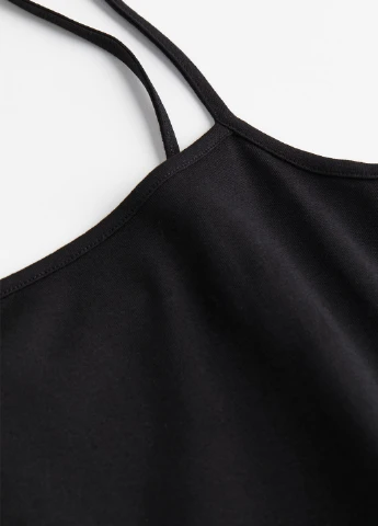 Черное кэжуал платье H&M однотонное