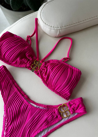 Розовый летний раздельный купальник (лиф, трусики) раздельный NOVA VEGA