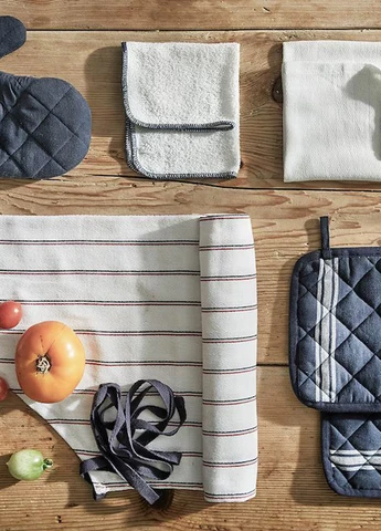 Рушник (4 шт.), 45х60 см IKEA смужка білий