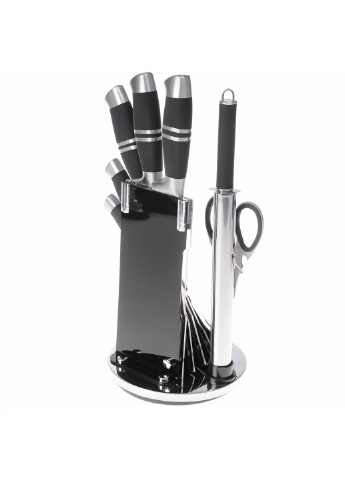 NS24SETKN / BK Набір ножів з підставкою (8 предм.) Lora чорний,