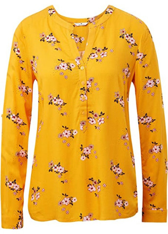 Желтая демисезонная блуза Tom Tailor
