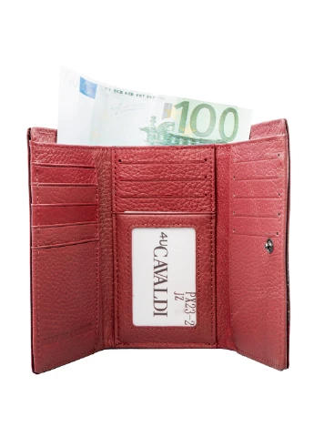 Жіночий шкіряний гаманець 14,5х8,5х3 см 4U Cavaldi (216146582)