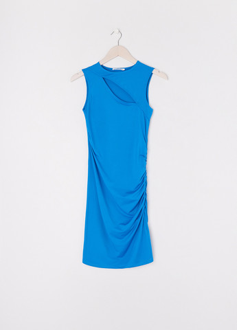 Синее кэжуал платье Sinsay однотонное