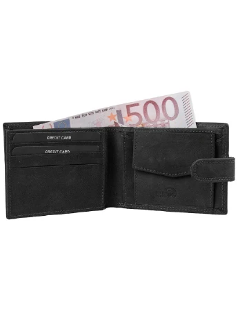 Чоловік шкіряний гаманець 10,8х8,5х2 см Always Wild (250097513)