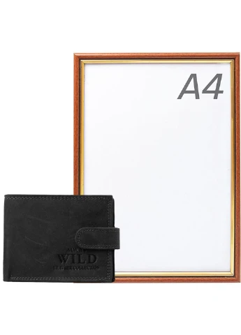 Чоловік шкіряний гаманець 10,8х8,5х2 см Always Wild (250097513)